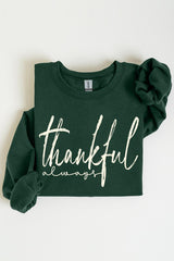UL180-E3170 Thankful Graphic Sweatshirt $20