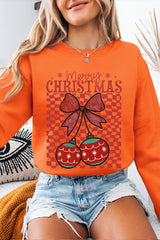 UL180-E3196 Cherry Ornament Christmas Graphic Sweatshirt $20