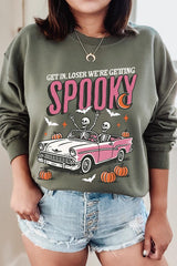 UL180P-E3142 Spooky Skeleton Graphic Plus Sweatshirt $25