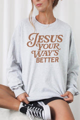 UL240P-E3114 Christian Graphic Plus Long Sleeve Tee $17