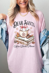 5000P-E3205 Dear Santa Books Graphic Plus Heavy Cotton Tee $12.75