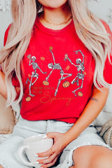 US3001P-E3123 Halloween Skeleton Graphic Plus Tee $16