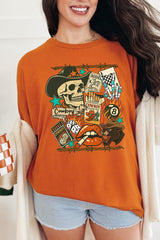 5000-E3096 Vintage Western Collage Graphic Heavy Cotton Tee $9