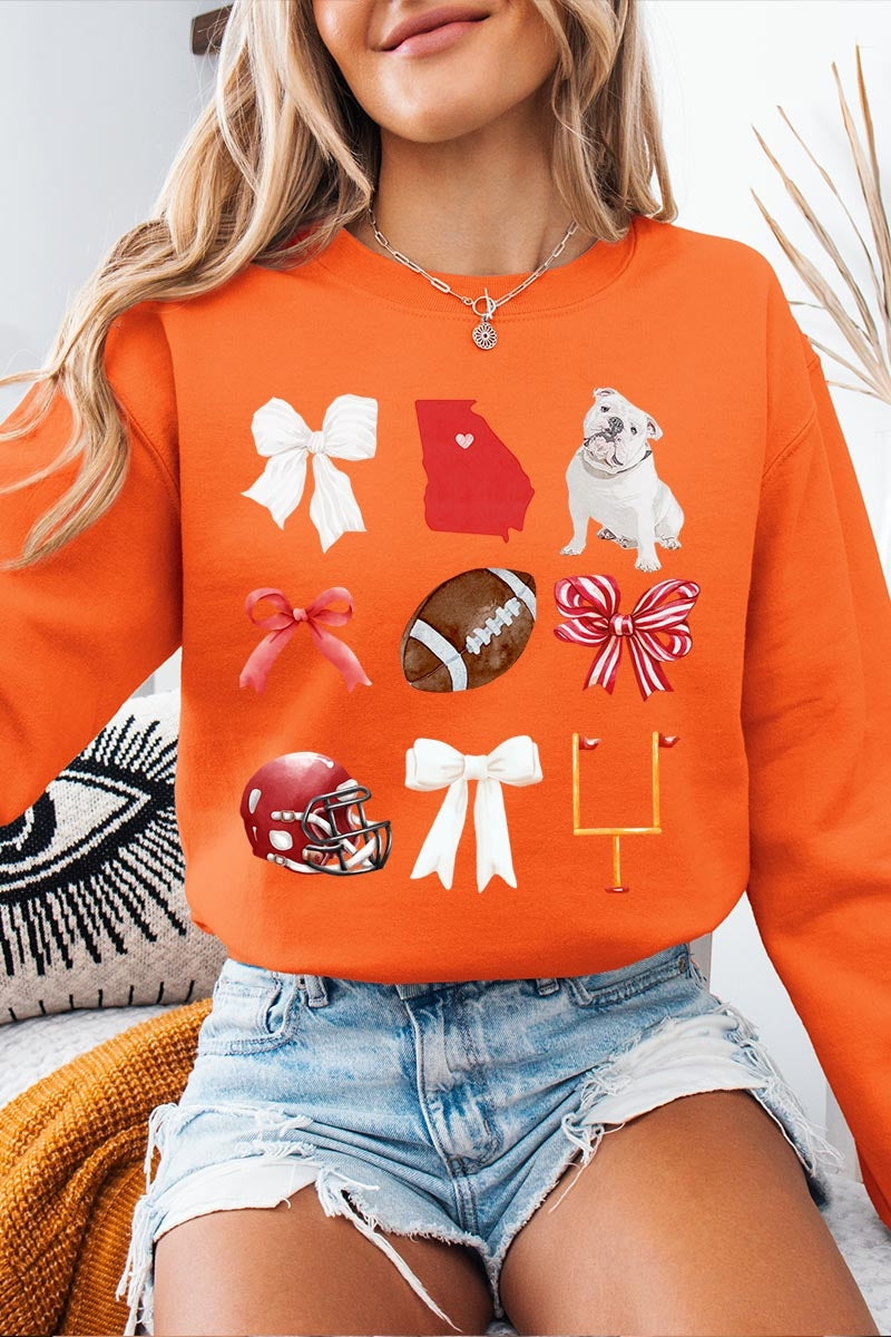 UL180P-E3080 Georgia Football Graphic Plus Sweatshirt $25