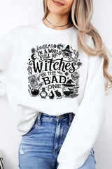 UL180-E3139 In a World of Witches Graphic Sweatshirt $20