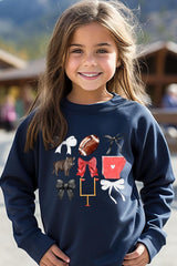 UL180B-E3077Z Arkansas Football Kids Graphic Sweatshirt $20