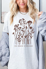 5000P-E3146 Christian Wildflower Graphic Plus Heavy Cotton Tee $12.75