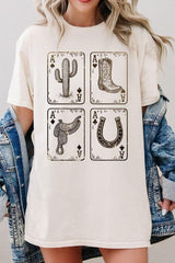 5000P-E3094 Western Cowgirl Card Graphic Plus Heavy Cotton Tee $12.75
