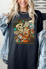 5000-E3096 Vintage Western Collage Graphic Heavy Cotton Tee $9