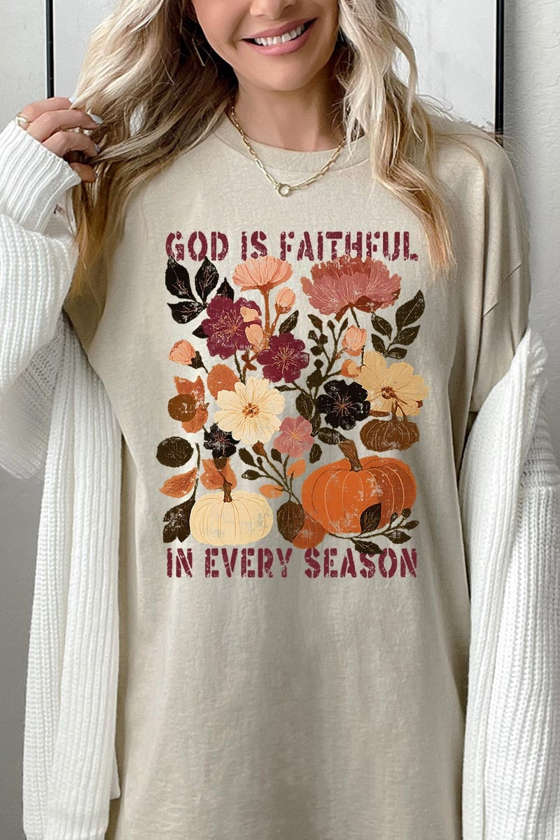 5000-E3171 Faithful In Every Season Graphic Heavy Cotton Tee $9