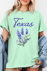 5000-E3060 Texas Bluebonnet Graphic Heavy Cotton Tee $9