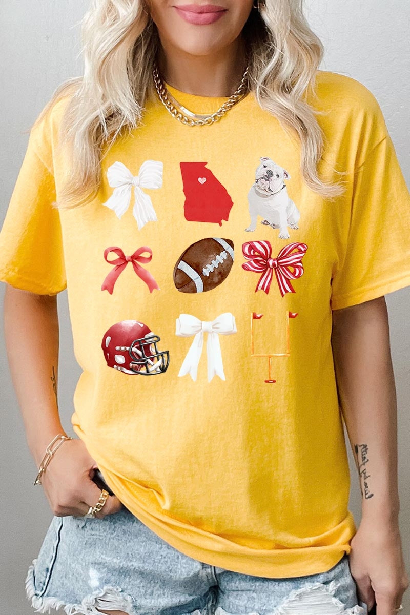 5000P-E3080 Georgia Football Graphic Plus Heavy Cotton Tee $12.75