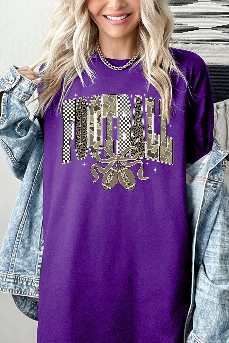 5000P-E3132 Camo Football Graphic Plus Heavy Cotton Tee $12.75