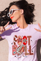 US3001P-E3053 Brushstroke Football Graphic Plus Tee $16