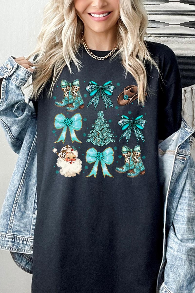 5000-E3180 Western Christmas Graphic Heavy Cotton Tee $9