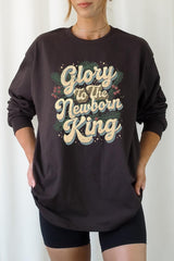 UL240P-E3220 Glory to the Newborn King Graphic Plus Long Sleeve Tee $17