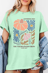 5000P-E3067 Consider the Wildflowers Graphic Plus Tee $12.75