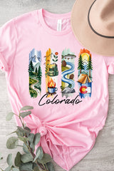 US3001-E3061CO Colorado State Brushstroke Graphic Tee $12.5