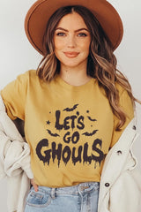 US3001-E3159 Letu2019s Go Ghouls Graphic Tee $12.5