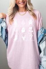 5000P-E3215 Christmas Icons Graphic Plus Heavy Cotton Tee $12.75