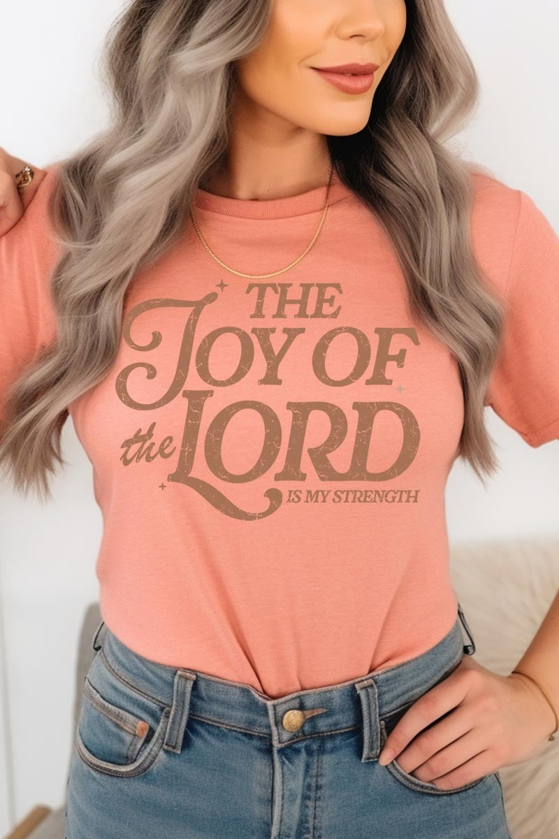 US3001-E3179 Joy of the Lord Graphic Tee $12.5