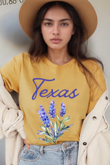 US3001P-E3060 Texas Bluebonnet Graphic Plus Tee $16