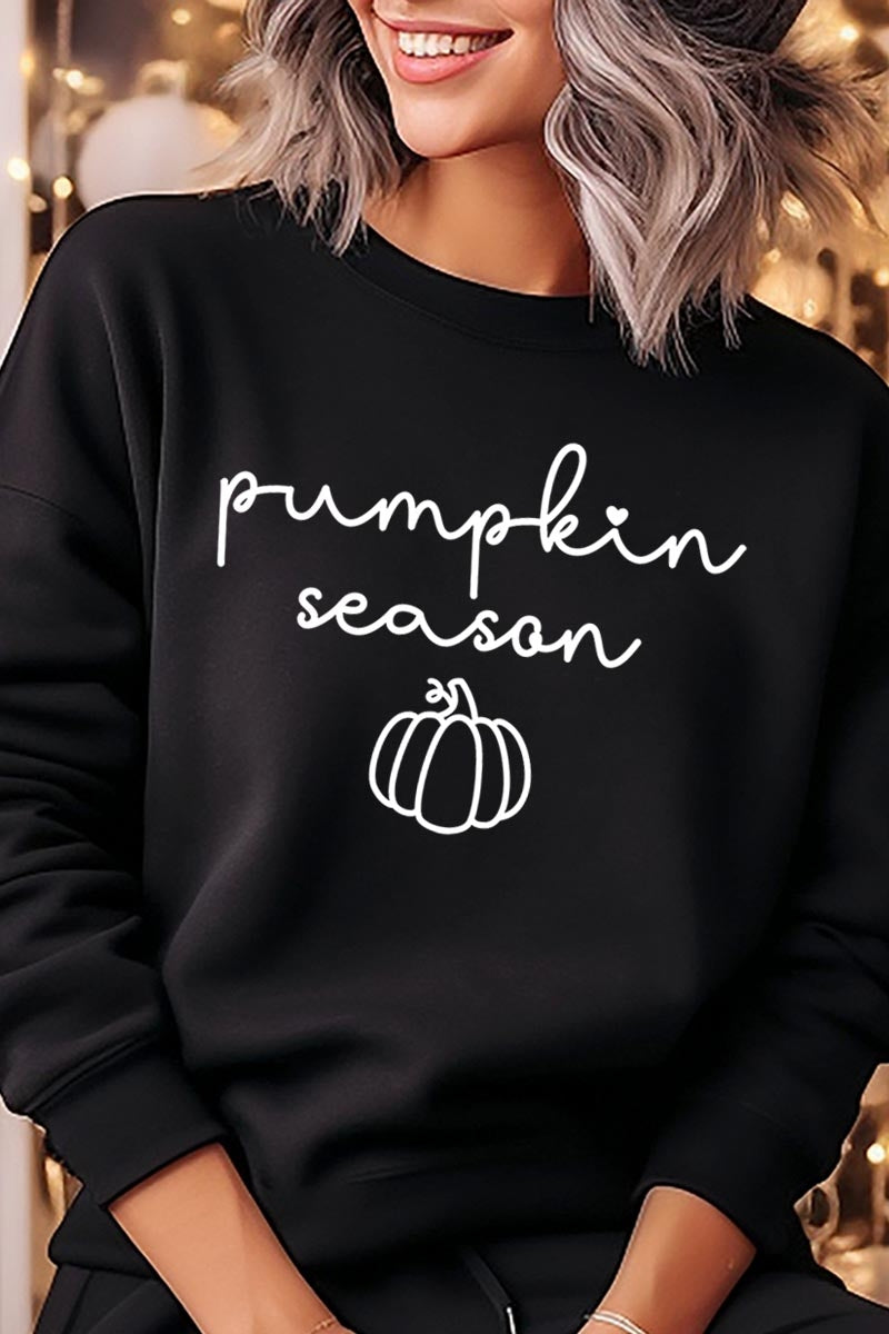 UL180P-E3152 Pumpkin Season Graphic Plus Sweatshirt $25