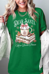 5000-E3205 Dear Santa Books Graphic Heavy Cotton Tee $9
