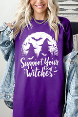 5000P-E3161 Local Witches Halloween Graphic Plus Heavy Cotton Tee $12.75