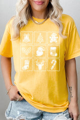 5000P-E3215 Christmas Icons Graphic Plus Heavy Cotton Tee $12.75