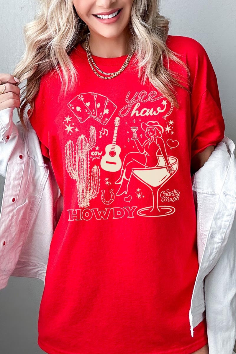 5000P-E3097 Cowgirl Country Music Plus Heavy Cotton Tee $12.75