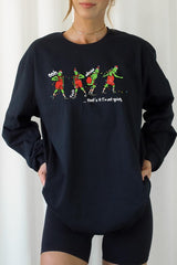 UL240-E3203 Grinch Funny Christmas Graphic Long Sleeve Tee $13.75