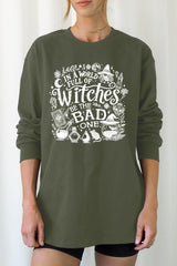 UL240P-E3139 In a World of Witches Graphic Plus Long Sleeve Tee $17
