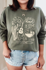 UL180P-E3097 Cowgirl Country Music Graphic Plus Sweatshirt $25