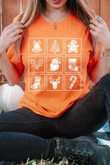US3001P-E3215 Christmas Icons Graphic Plus Tee $16