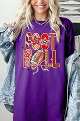 5000-E3053 Brushstroke Football Graphic Heavy Cotton Tee $9
