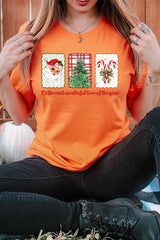 US3001P-E3201 Most Wonderful Time Graphic Plus Tee $16