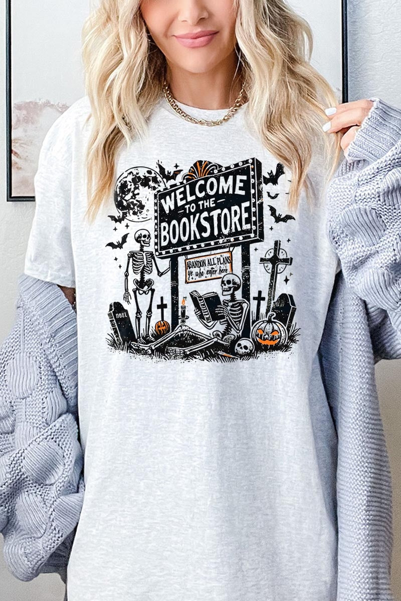 5000P-E3122 Bookstore Halloween Graphic Plus Heavy Cotton Tee $12.75