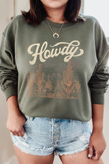 UL180P-E3095 Howdy Desert Western Graphic Plus Sweatshirt $25