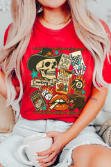 US3001P-E3096 Vintage Western Collage Graphic Plus Tee $16