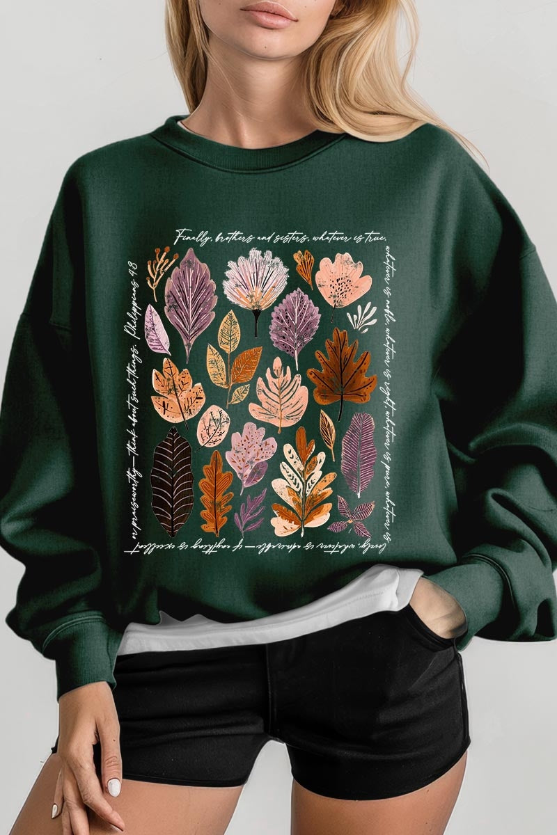 UL180P-E3147 Christian Fall Graphic Plus Sweatshirt $25