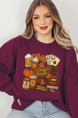 UL180-E3119 Retro Fall Collage Graphic Sweatshirt $20
