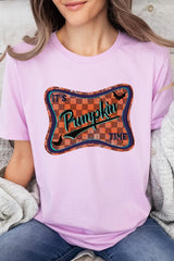 US3001-E3144 Itu2019s pumpkin time Graphic Tee $12.5