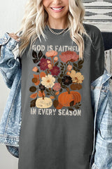 5000P-E3171 Faithful In Every Season Graphic Plus Heavy Cotton Tee $12.75