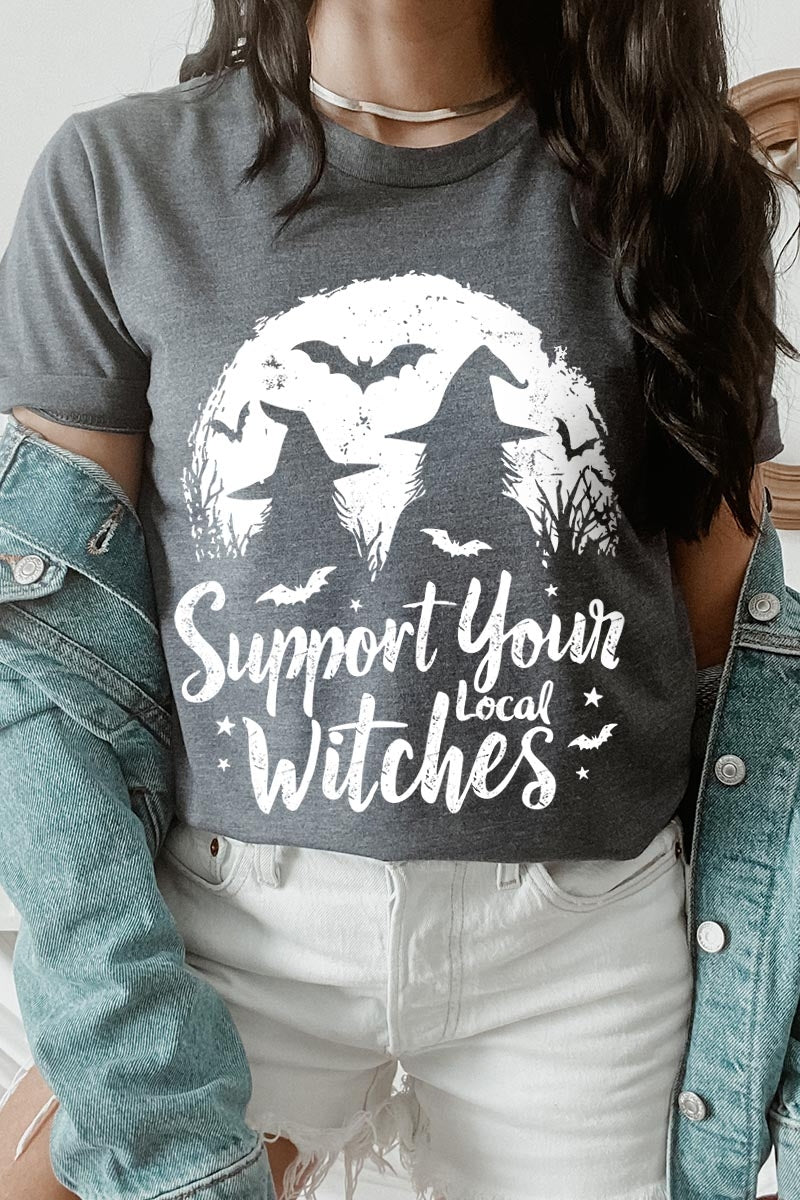US3001-E3161 Local Witches Halloween Graphic Tee $12.5