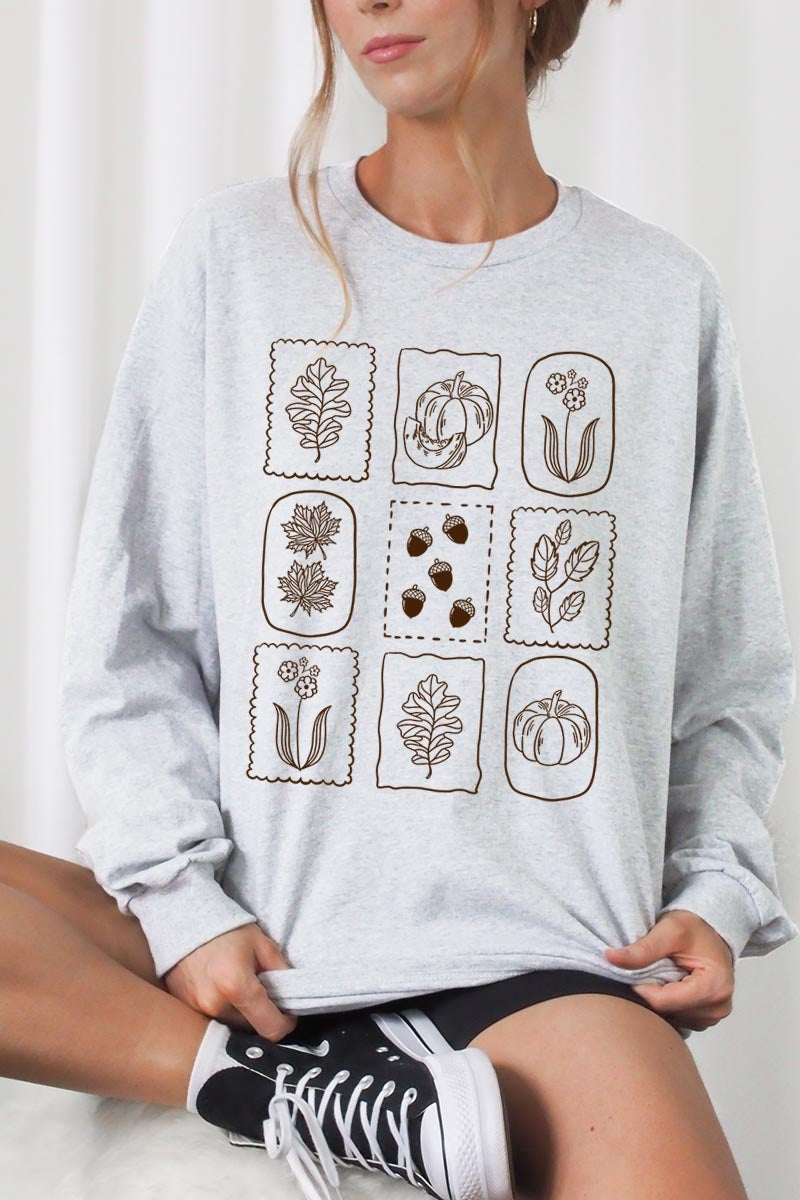 UL240P-E3101 Autumn Graphic Plus Long Sleeve Tee $17