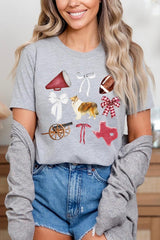 US3001P-E3079 Texas Football Graphic Plus Tee $16