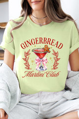 US3001P-E3216 Gingerbread Martini Club Graphic Plus Tee $16