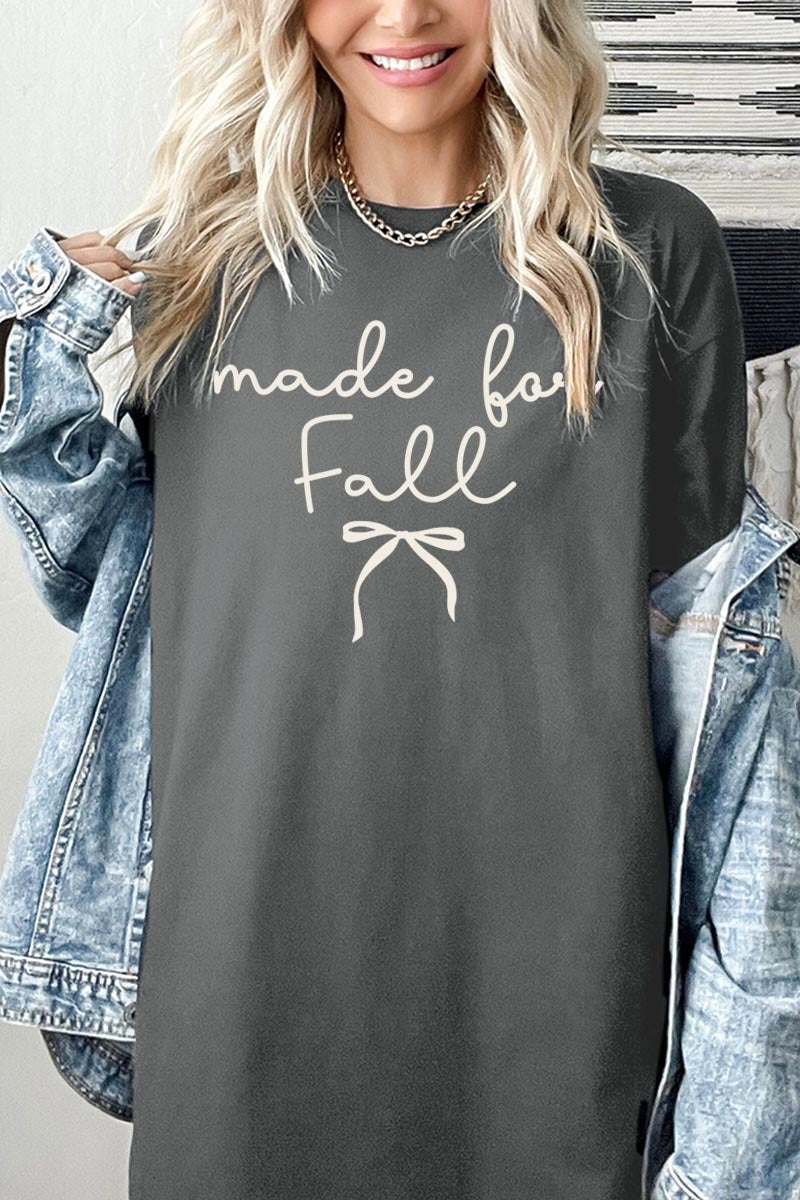 5000-E3151 Made For Fall Graphic Heavy Cotton Tee $9