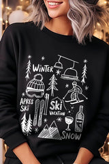 UL180-E3188 Ski Doodle Graphic Sweatshirt $20